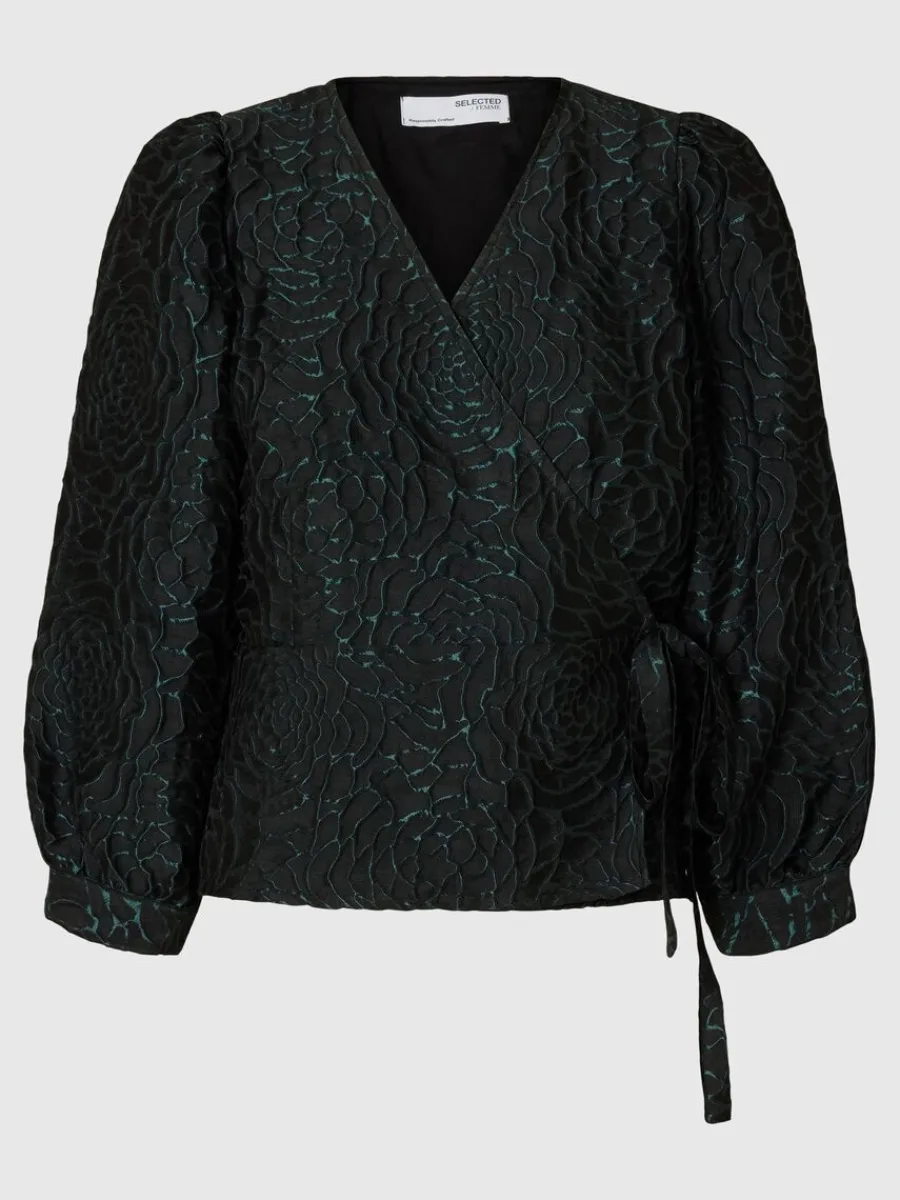 blommig_jacquard_omlottbl_0.webp SELECTED BLOMMIG JACQUARD OMLOTTBLUS Green Discount
