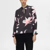 SELECTED BLOMSTERTRYCKT BLUS Pink Cheap