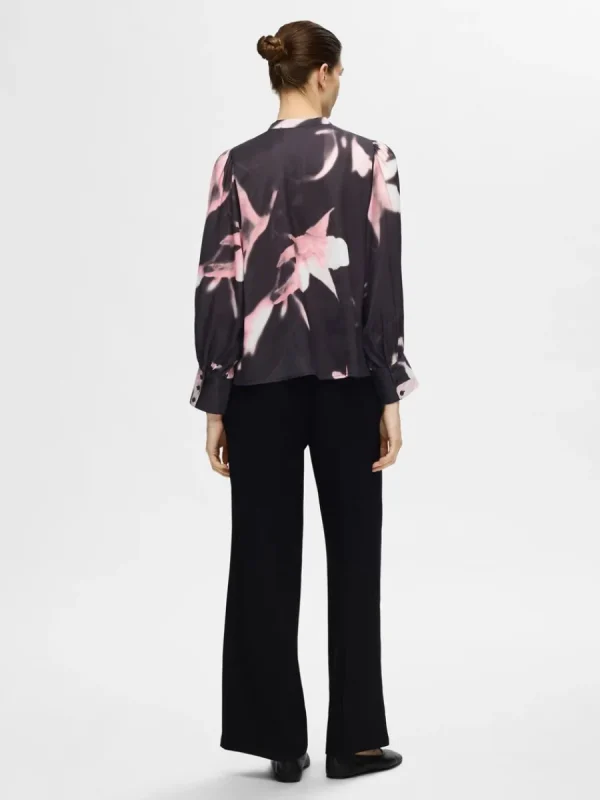 SELECTED BLOMSTERTRYCKT BLUS Pink Cheap