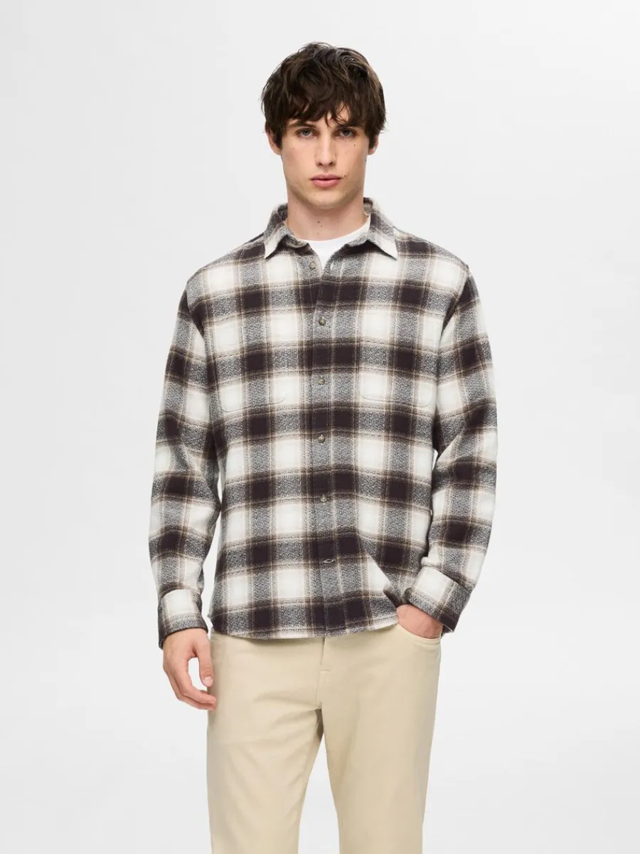 bomull_flanellskjorta_0-1.webp SELECTED 100% BOMULL FLANELLSKJORTA Brown Store