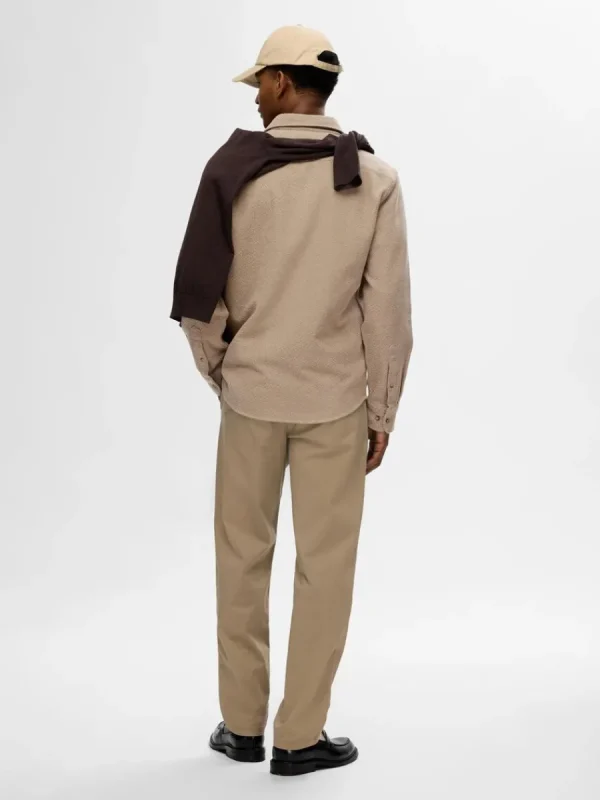 SELECTED 100% BOMULL FLANELLSKJORTA Beige Best