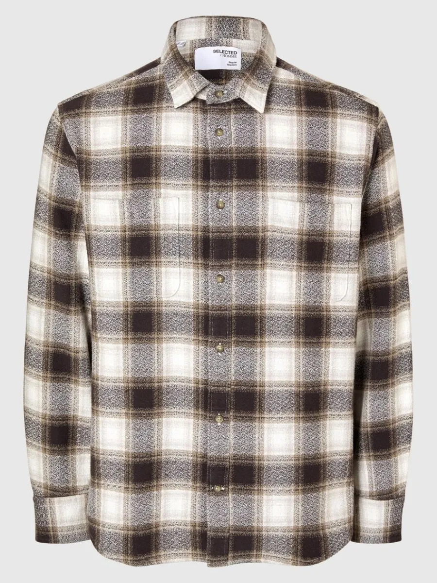 bomull_flanellskjorta_4-1.webp SELECTED 100% BOMULL FLANELLSKJORTA Brown Store