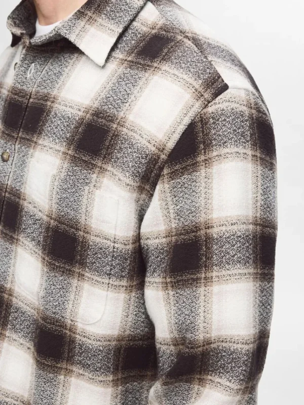 SELECTED 100% BOMULL FLANELLSKJORTA Brown Store