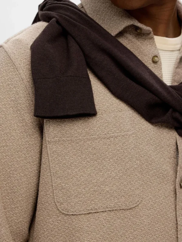 SELECTED 100% BOMULL FLANELLSKJORTA Beige Best