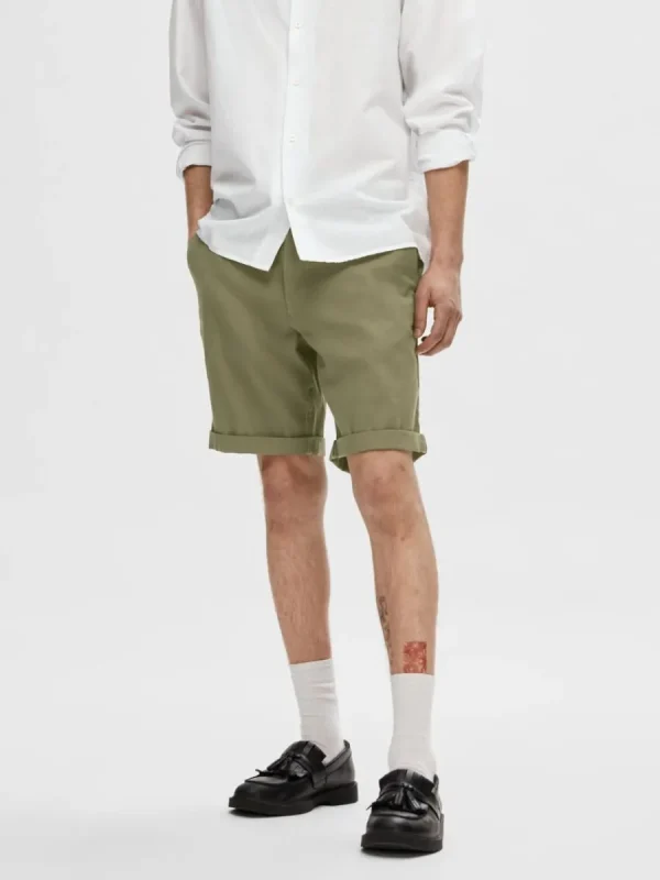 SELECTED BOMULL FLEX SHORTS Green Fashion