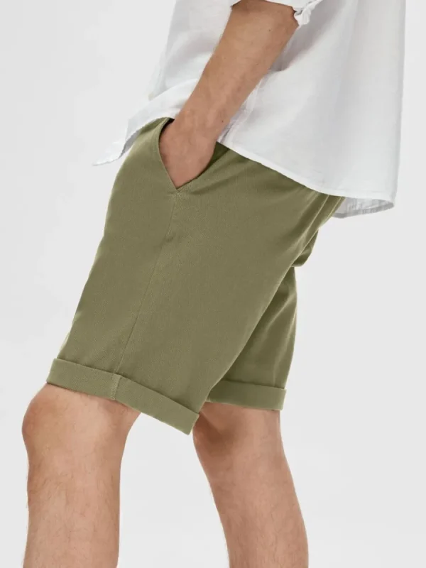 SELECTED BOMULL FLEX SHORTS Green Fashion