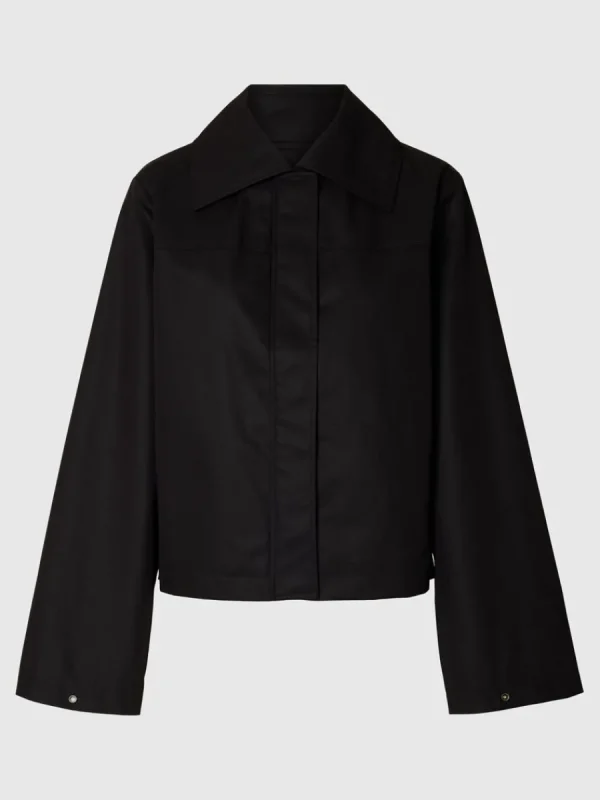 SELECTED 100% BOMULL KORT JACKA Black Store