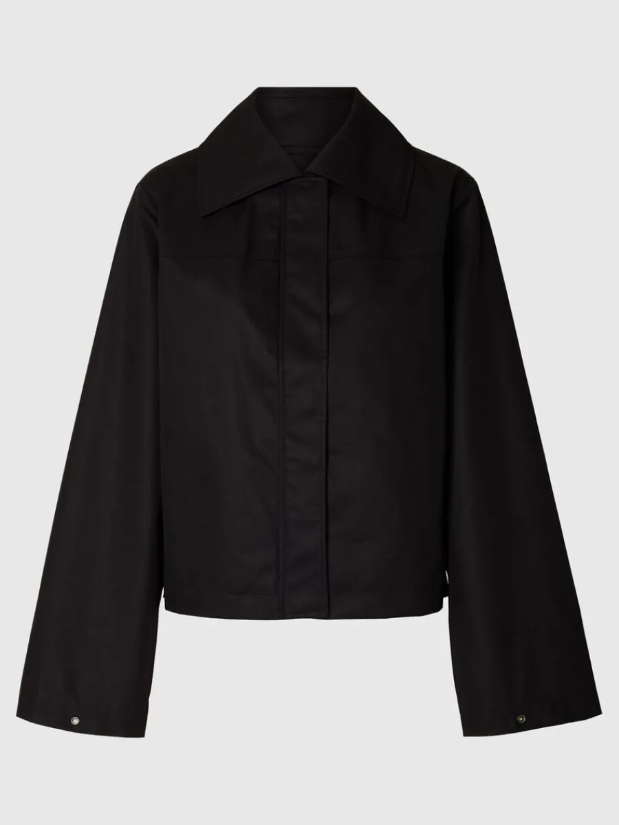 bomull_kort_jacka_5.webp SELECTED 100% BOMULL KORT JACKA Black Store