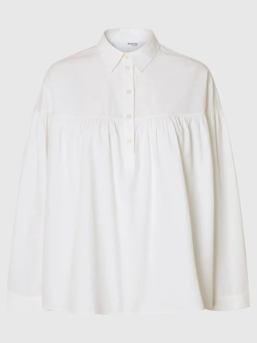 bomull_lngrmad_blus_5-1.webp SELECTED 100% BOMULL LÅNGÄRMAD BLUS White Sale
