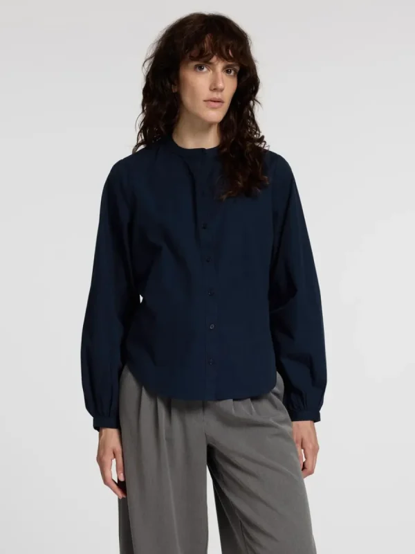 SELECTED 100% BOMULL LÅNGÄRMAD SKJORTA Blue Store
