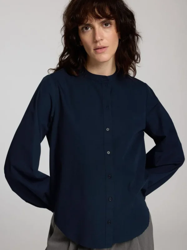 SELECTED 100% BOMULL LÅNGÄRMAD SKJORTA Blue Store