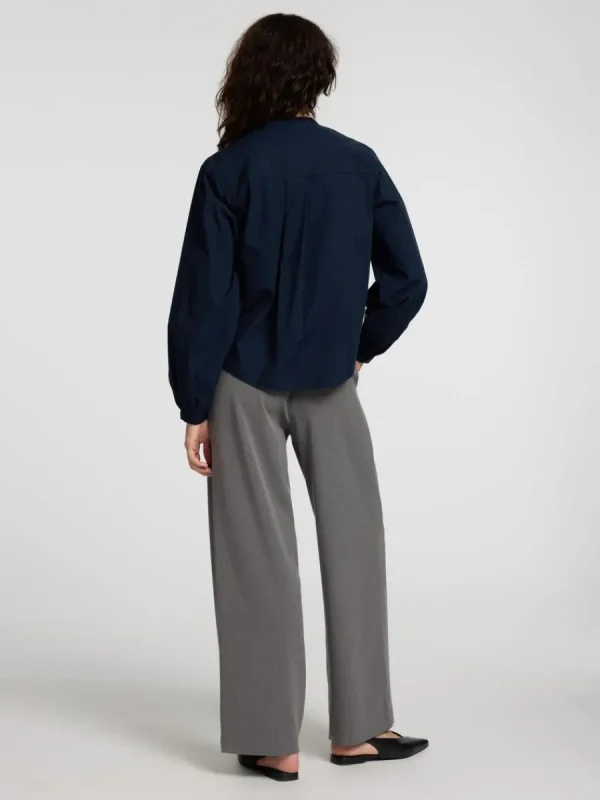SELECTED 100% BOMULL LÅNGÄRMAD SKJORTA Blue Store