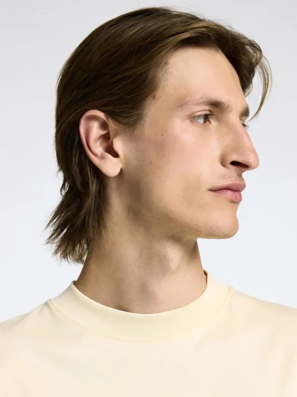 SELECTED 100% BOMULL LÅNGÄRMAD TOPP Beige Store
