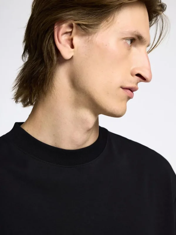 SELECTED 100% BOMULL LÅNGÄRMAD TOPP Black Outlet