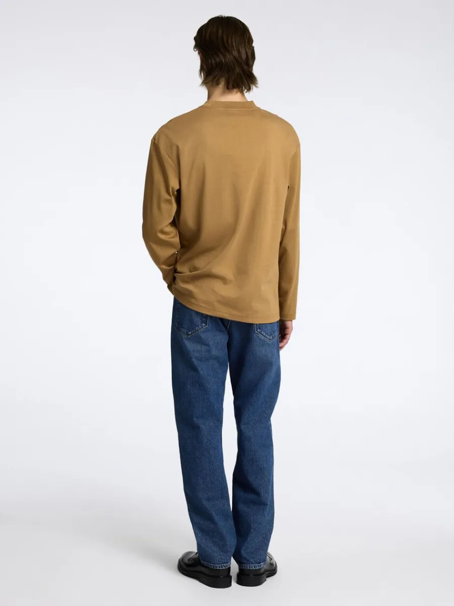 bomull_lngrmad_topp_4-2.webp SELECTED 100% BOMULL LÅNGÄRMAD TOPP Orange Cheap