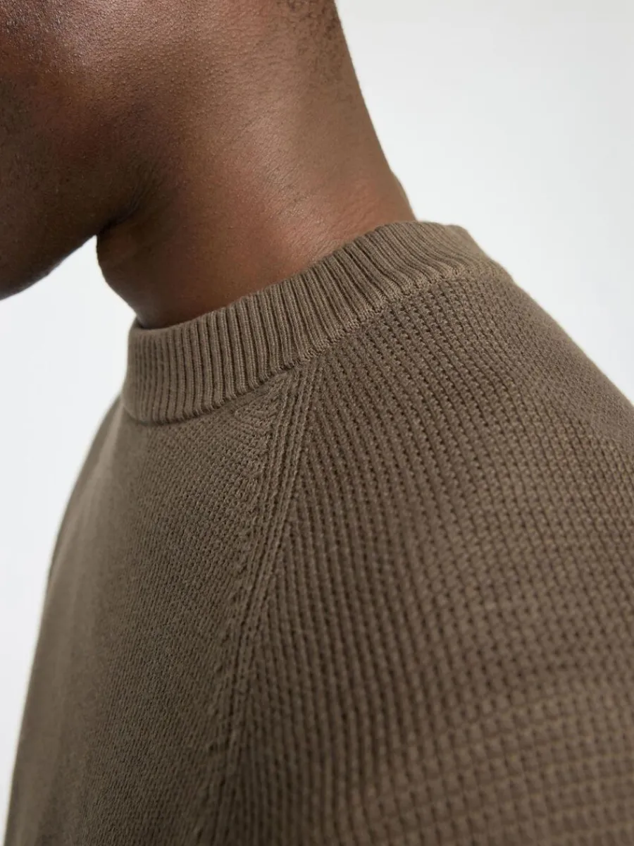 bomull_rundringad_trja_3-2.webp SELECTED 100% BOMULL RUNDRINGAD TRÖJA Brown Cheap
