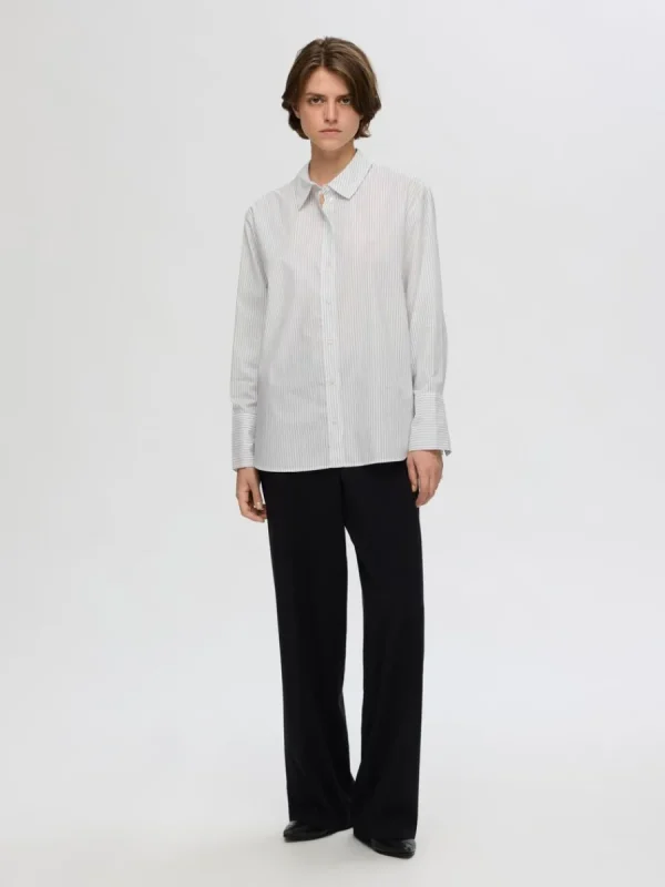 SELECTED 100% BOMULL SKJORTA White Store