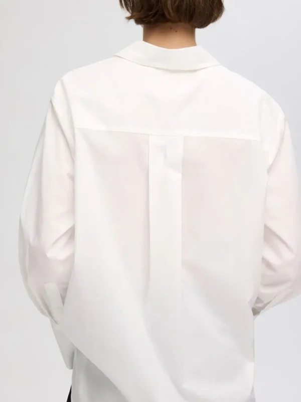 SELECTED 100% BOMULL SKJORTA White Best