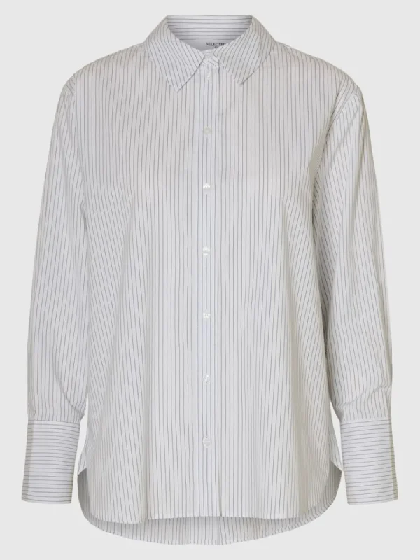 SELECTED 100% BOMULL SKJORTA White Store