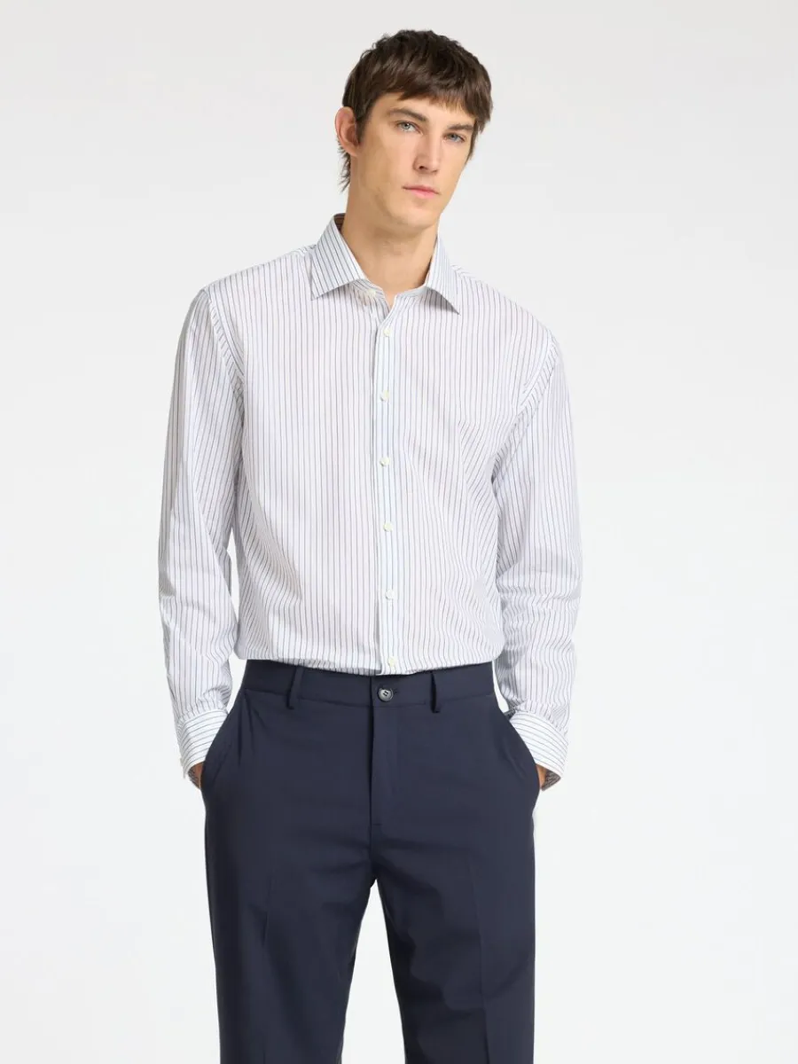 bomull_slim_fitskjorta_0.webp SELECTED 100% BOMULL SLIM FIT-SKJORTA White Best Sale