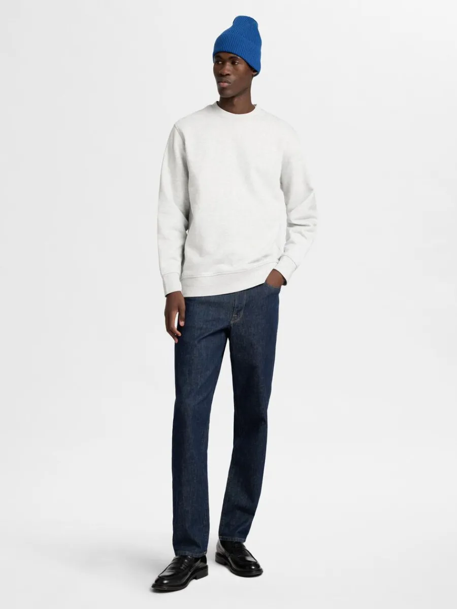 bomull_sweatshirt_1-1.webp SELECTED 100% BOMULL SWEATSHIRT Grey Best Sale