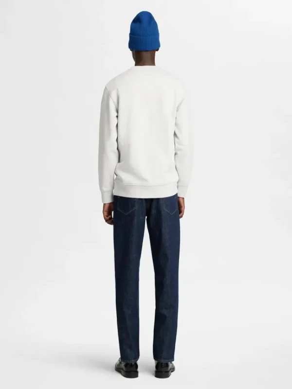 SELECTED 100% BOMULL SWEATSHIRT Grey Best Sale