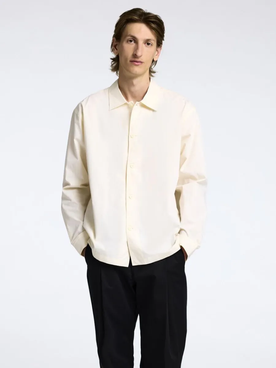 bomull_verskjorta_0-1.webp SELECTED 100% BOMULL ÖVERSKJORTA Beige Clearance