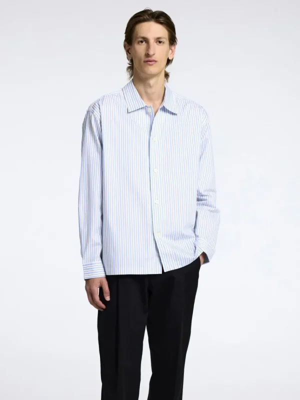 SELECTED 100% BOMULL ÖVERSKJORTA Blue Cheap