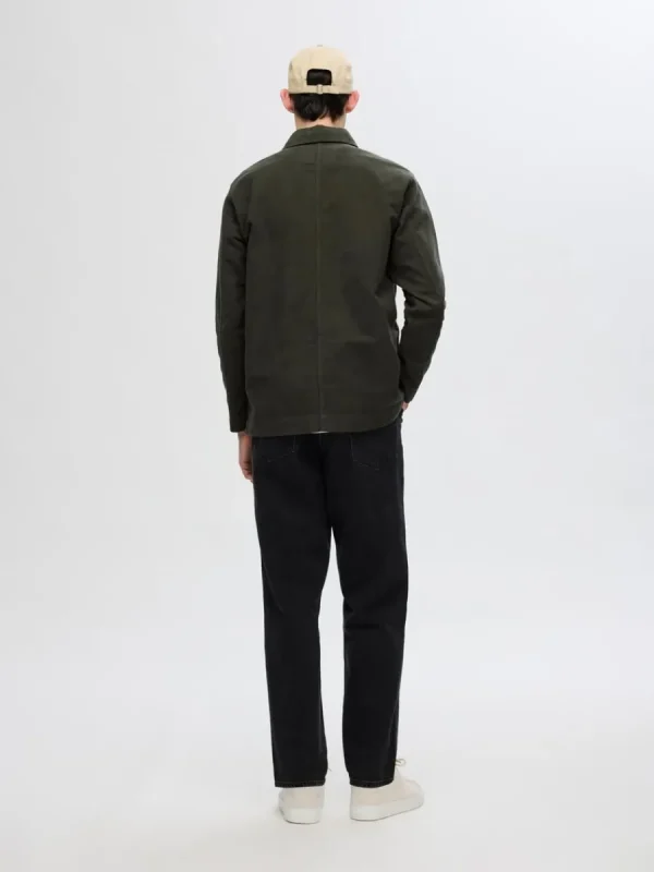 SELECTED 100% BOMULL ÖVERSKJORTA Green Fashion