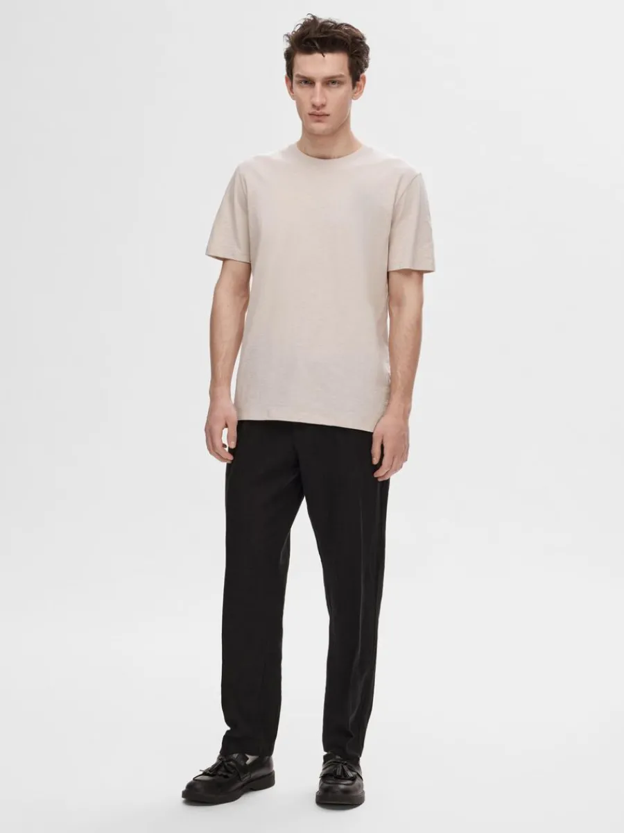 bomullsslub_tshirt_1.webp SELECTED BOMULLS-SLUB T-SHIRT Beige Shop