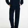 SELECTED BOMULLSSYDD BYXOR MED HÖG MIDJA Blue Discount