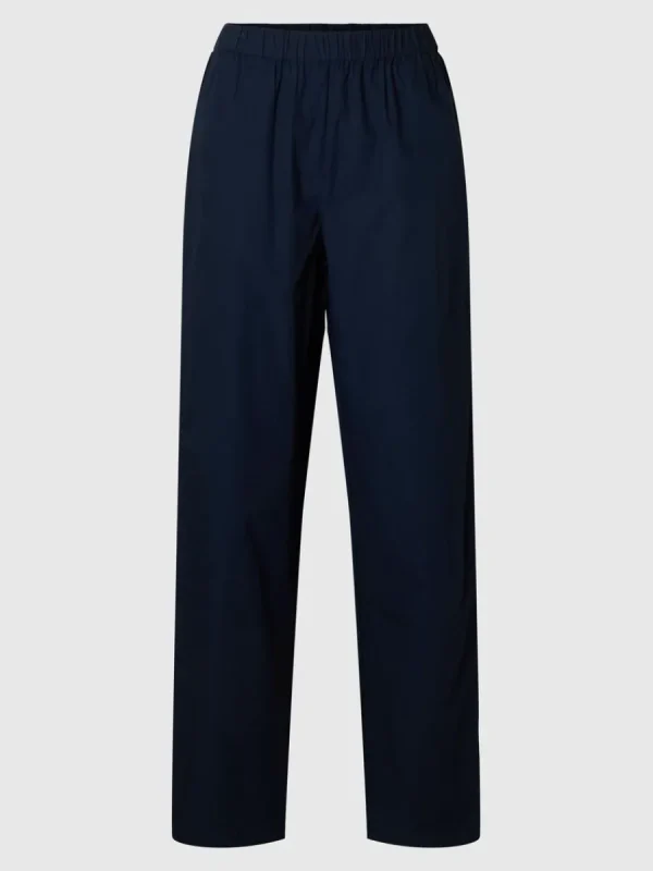 SELECTED BOMULLSSYDD BYXOR MED HÖG MIDJA Blue Discount