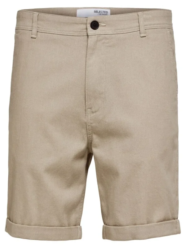 SELECTED BOMULLSSYDD CHINOSHORTS Beige Cheap