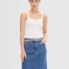 SELECTED BOMULLSSYDD LINNE White Discount
