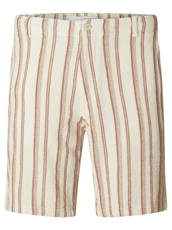 SELECTED BOMULLSSYDD SHORTS Beige Discount