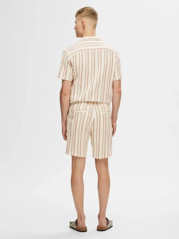 SELECTED BOMULLSSYDD SHORTS Beige Discount