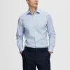SELECTED BOMULLSSYDD SKJORTA Blue New