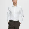 SELECTED BOMULLSSYDD SKJORTA White Cheap