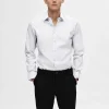 SELECTED BOMULLSSYDD SKJORTA White Flash Sale