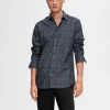 SELECTED BOMULLSSYDD SKJORTA Blue Store