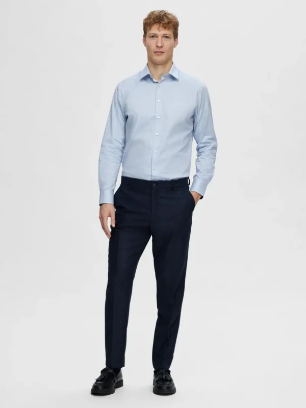 SELECTED BOMULLSSYDD SKJORTA Blue New
