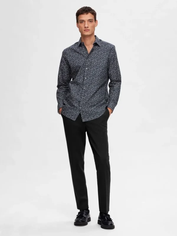 SELECTED BOMULLSSYDD SKJORTA Blue Store