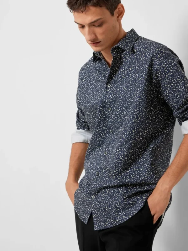 SELECTED BOMULLSSYDD SKJORTA Blue Store