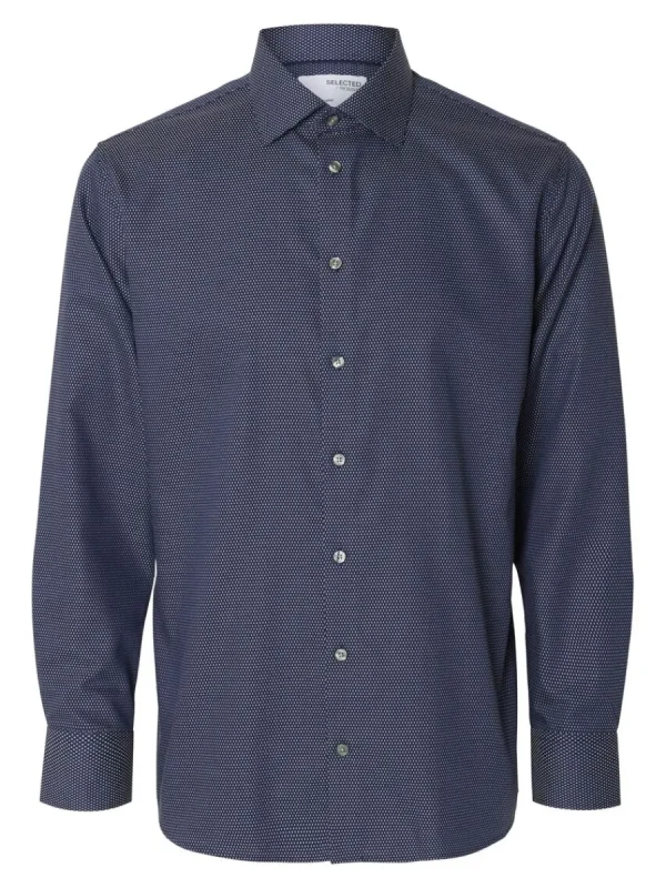 SELECTED BOMULLSSYDD SKJORTA Blue Cheap