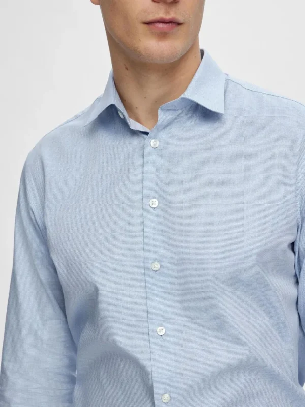 SELECTED BOMULLSSYDD SKJORTA Blue New