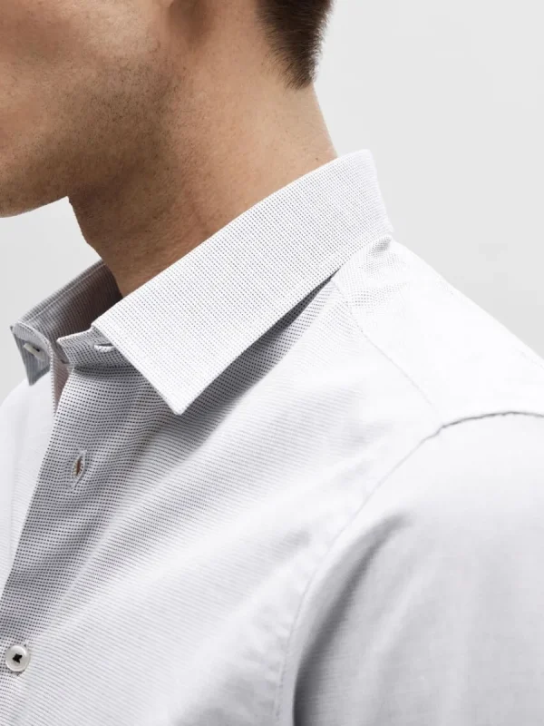 SELECTED BOMULLSSYDD SKJORTA White Flash Sale
