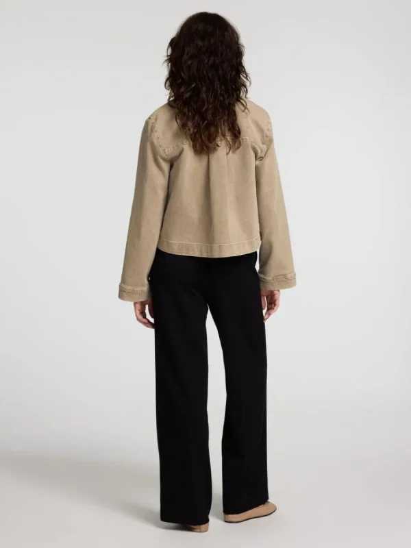 SELECTED BOXY FIT JEANSJACKA Beige Best