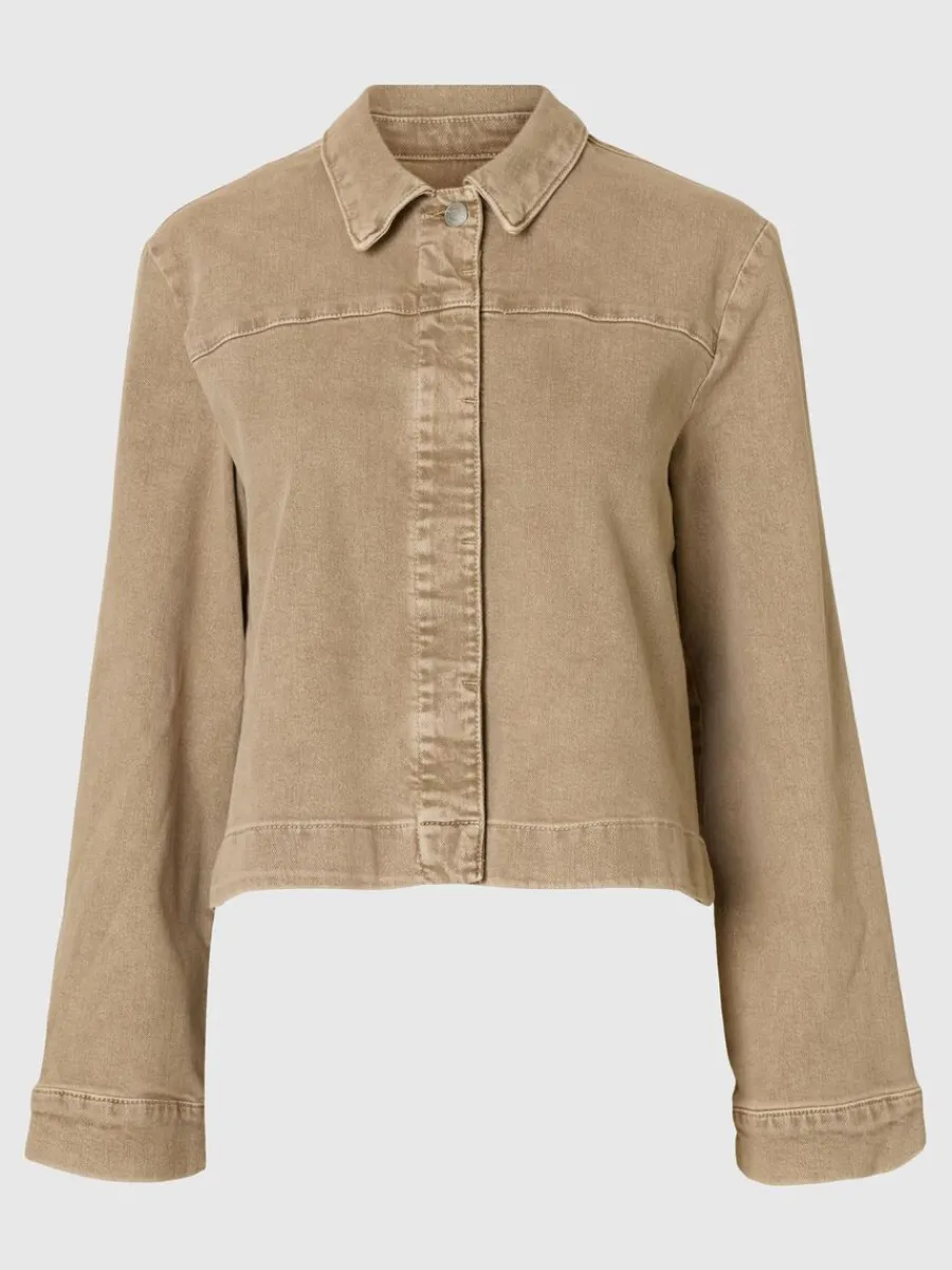 boxy_fit_jeansjacka_5.webp SELECTED BOXY FIT JEANSJACKA Beige Best