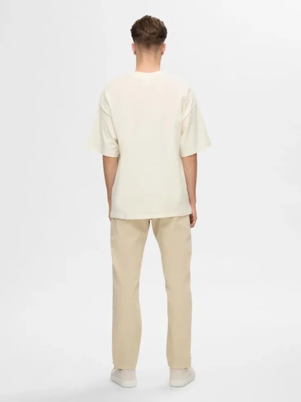 SELECTED BOXY FIT T-SHIRT White Cheap