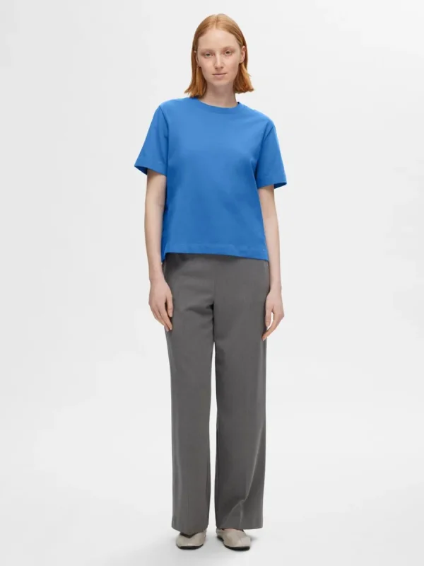 SELECTED BOXY T-SHIRT Blue Sale